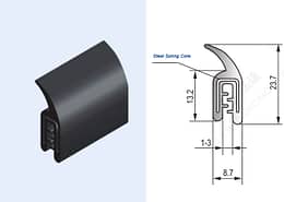 Co-extrusion Rubber Profile EPDM with embedded wire / steel carrier