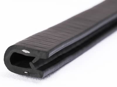 PVC Black Edge Protector Strip  U Shape Edge Protection Profile Strips