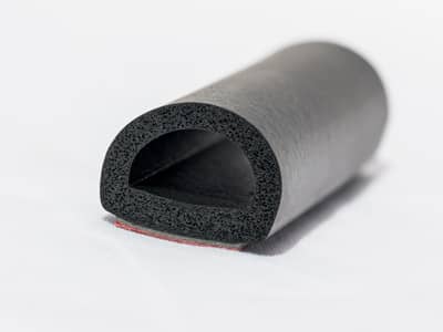 Triangle Seal Strip EPDM Foam Rubber Strip Black Waterproof Block