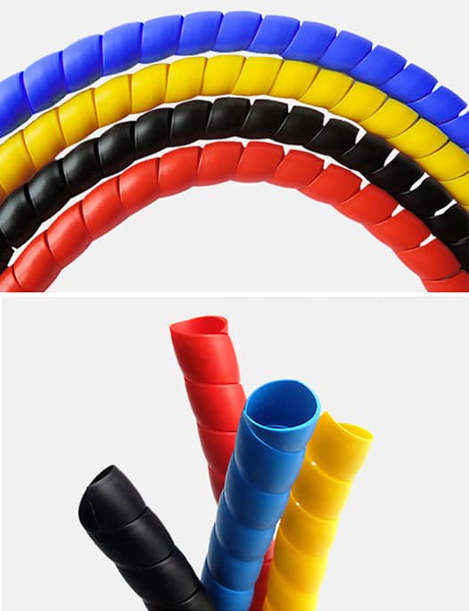 Plastic spiral hose and cable protection