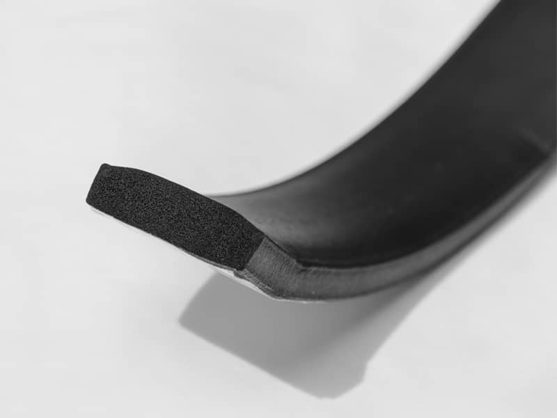 Rectangular Seals EPDM sponge profile with adhesive tape china manufacturer