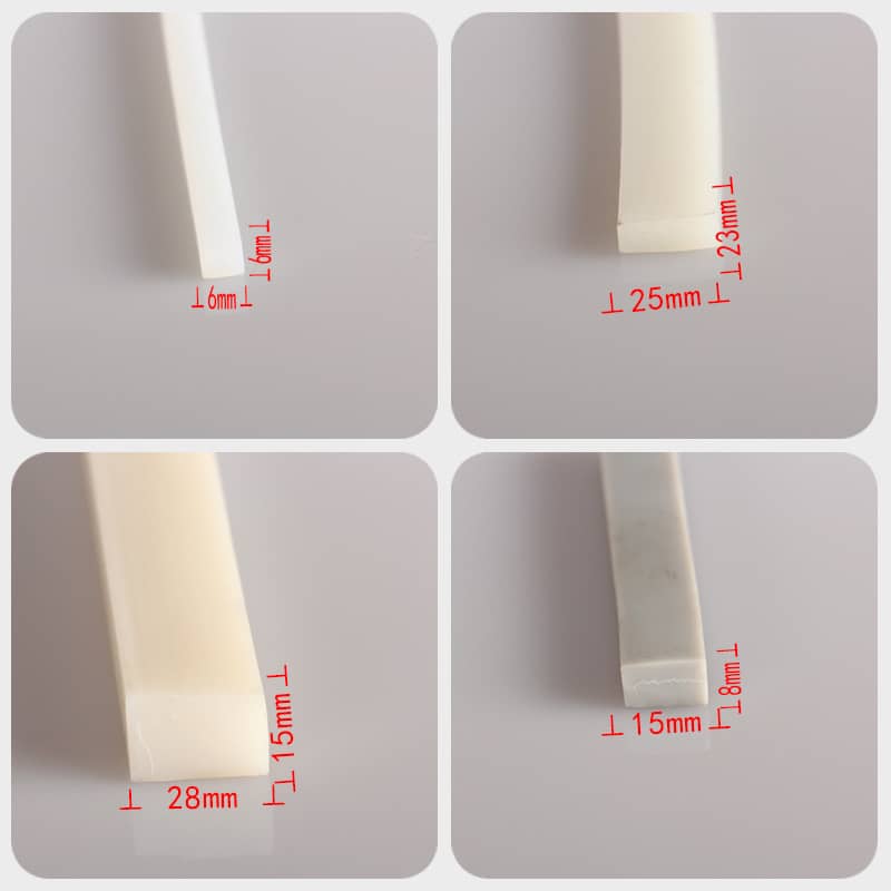 Silicone Extrusions Solid Square Sections