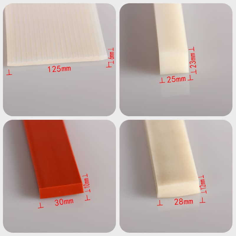 Silicone Extrusions Solid Square Sections